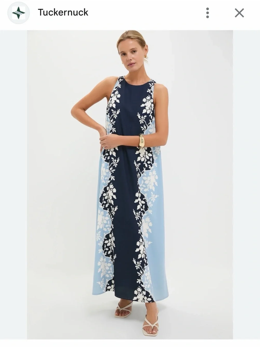 Tuckernuck Blue Fog Portia Dress Size Medium - Picture 4 of 15